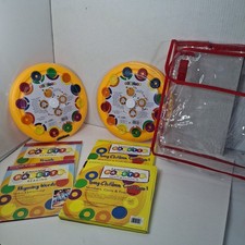 Lot of 2 Learning Palette Learning Wrap-Ups Base With 4 Card Sets And Bag READ