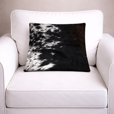 100% Natural Cowhide Pillow Cushion Cover Home Decorative 15"x15" Leather 82