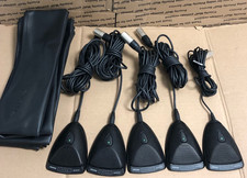 LOT OF 5 Shure Microflex MX392/C Condenser Microphone 6 pin Connector