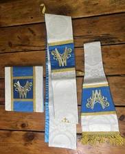 Marian Blue Vestment Mass Set PSG Vestments