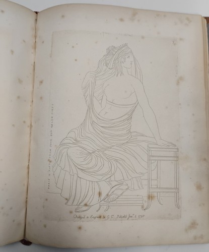 Antique 1796 Book George Cumberland 'Thoughts On Outline Sculpture,... Groupes' - Picture 12 of 24