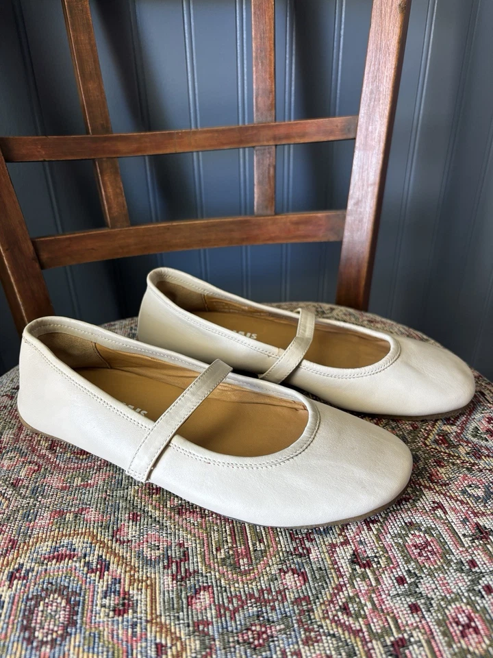 Clark’s Originals Mujer Cuero Neutro Crema Ballet Planos Talla 6 Foto 3 de 4