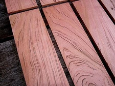 10 SANDED KILN DRIED THIN PIECES BLACK LINE SPALTED CHERRY 12" X 3" X 1/4"