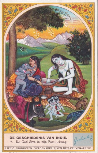 Liebig 6 cards V/G: S1400b History of India 7-12 (German) (1939) - Picture 5 of 14