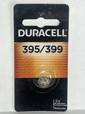 395/399 Silver Oxide Button Battery, 1 Count Pack, 1.5 Volt Battery Long-Lasting