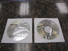 Lot of 2 Vintage Microsoft IntelliPoint 4.0 Mouse Software Disc - LP38
