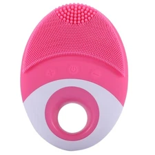Facial Cleansing Brush, Silicone Electric Massage Brush, Rechargeable,Waterproof