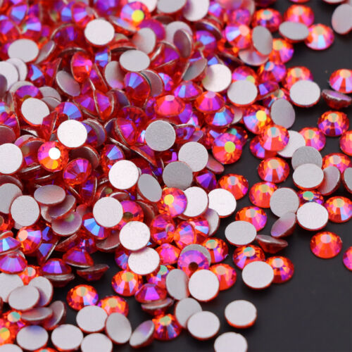 Cristalino No Hotfix Flatback pedrería vidrio piedra 3D nail art decoraciones - Imagen 7 de 37