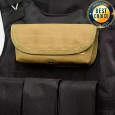 12rd Tactical Shell Pouch 12ga / 20ga Molle Compatible Shotgun Shell Holder. Tan