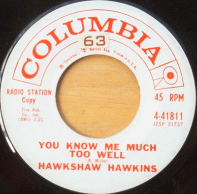 Scarce Hawkshaw Hawkins - My Story & You Know Me Much Too Well - White Label NM-