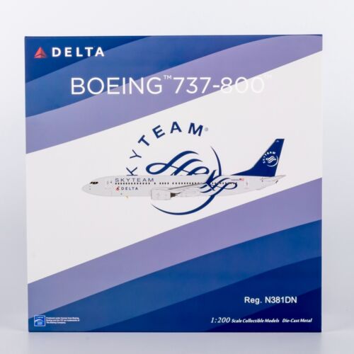 Delta Air Lines B737-800 N381DN "Skyteam Livery " 1:200 Scale NG Models 08013 - Bild 2 von 13