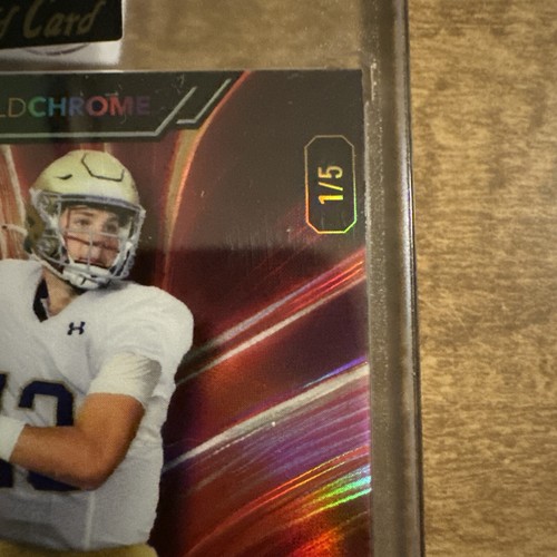 2023 Wild Card Riley Leonard Wildchrome Auto 1/5 1st On Print! 🔥🔥🔥 - Bild 2 von 5