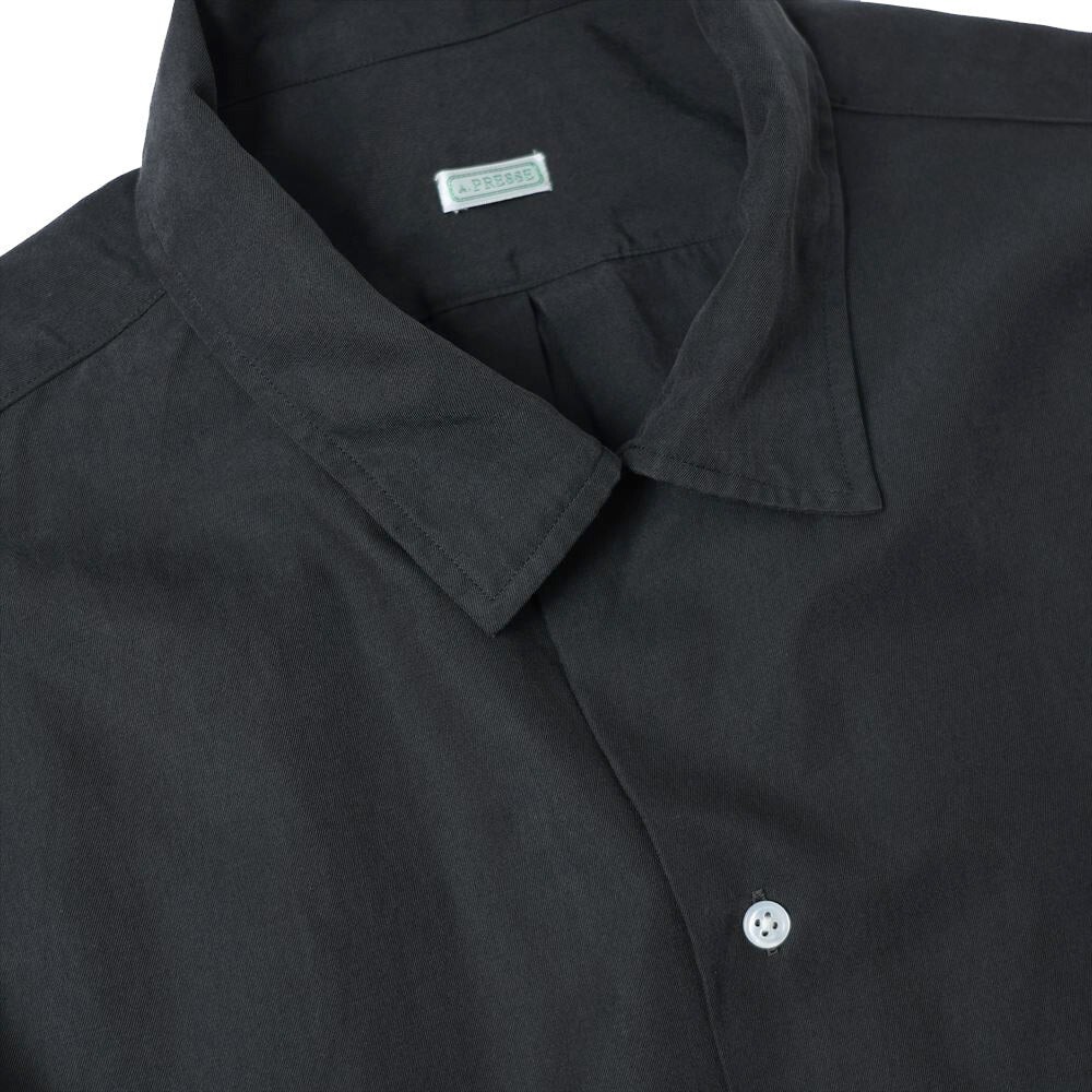 トップス APRESSE silk cotton open collar shirt 2 ASK availability First) A.PRESSE Silk Cotton Open Collar S/S