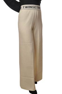 Twin Set Damen Palasthose weiß Größe S