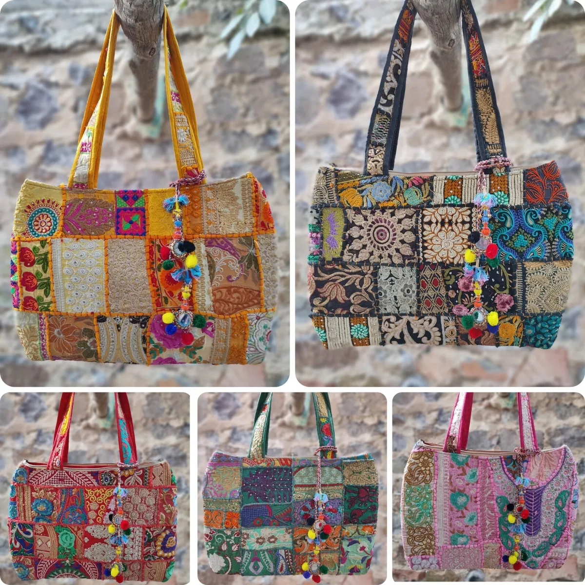 Boho Bag Shoulder Bag Handmade Bohemian Wholesale Lot 10 piece