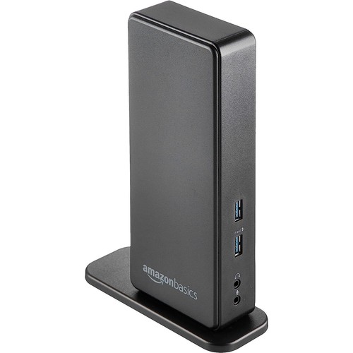 Amazon Basics USB 3.0 Universal Laptop Dual Monitor Docking Station