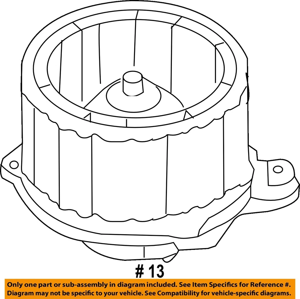 Used HVAC Blower Motor fits: 2010 Hyundai Santa fe LWB front manual temperature - Image 4 of 4