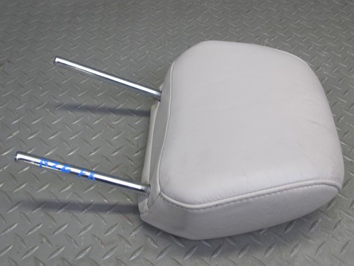07-09 NISSAN 350Z Z33 CONV SET OF 2 FRONT LEFT & RIGHT LEATHER HEADREST GRAY OEM - Picture 17 of 22