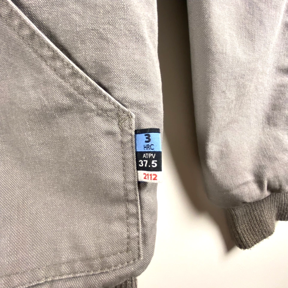 Walls FR Flame Resistant Insulated Quilted Work Jacket Gray Men’s XL - Excellent - Image 4 of 4