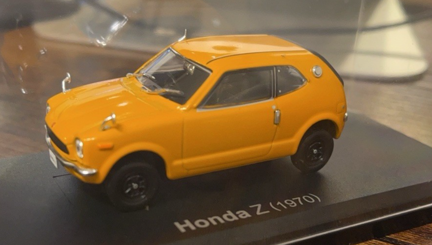 ミニカー HONDA Z 1970 Honda Z 1970 Orange 1/43 Scale Box Mini Car Display Diecast