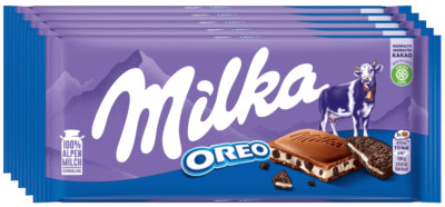 Milka Oreo - Schokolade - 5 Tafeln je 90 Gramm