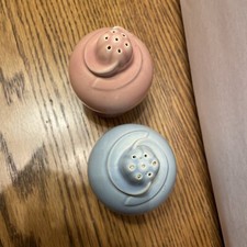 LuRay Pastels Blue  Pink Salt and Pepper Shakers