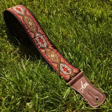 The Psychedelic Spanish Caravan Guitar Strap - Vtar Vegan Guitar Straps