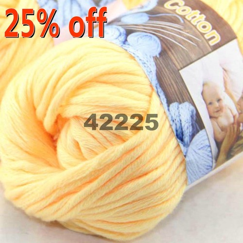 Sale New 1 balls x 50g Soft Worsted Cotton Chunky Bulky Hand Knitting Quick Yarn - Picture 34 of 56