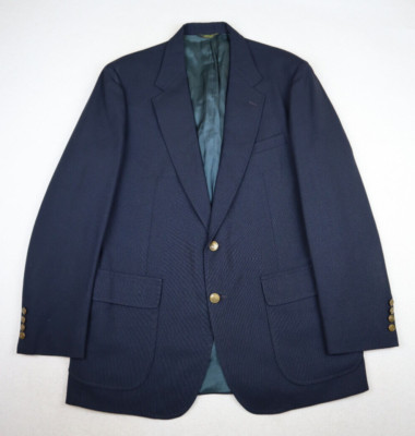 vintage usa製 navy color blazer jacket VINTAGE MEN'S NAVY BLUE BLAZER JACKET SPORT COAT - HUNTING