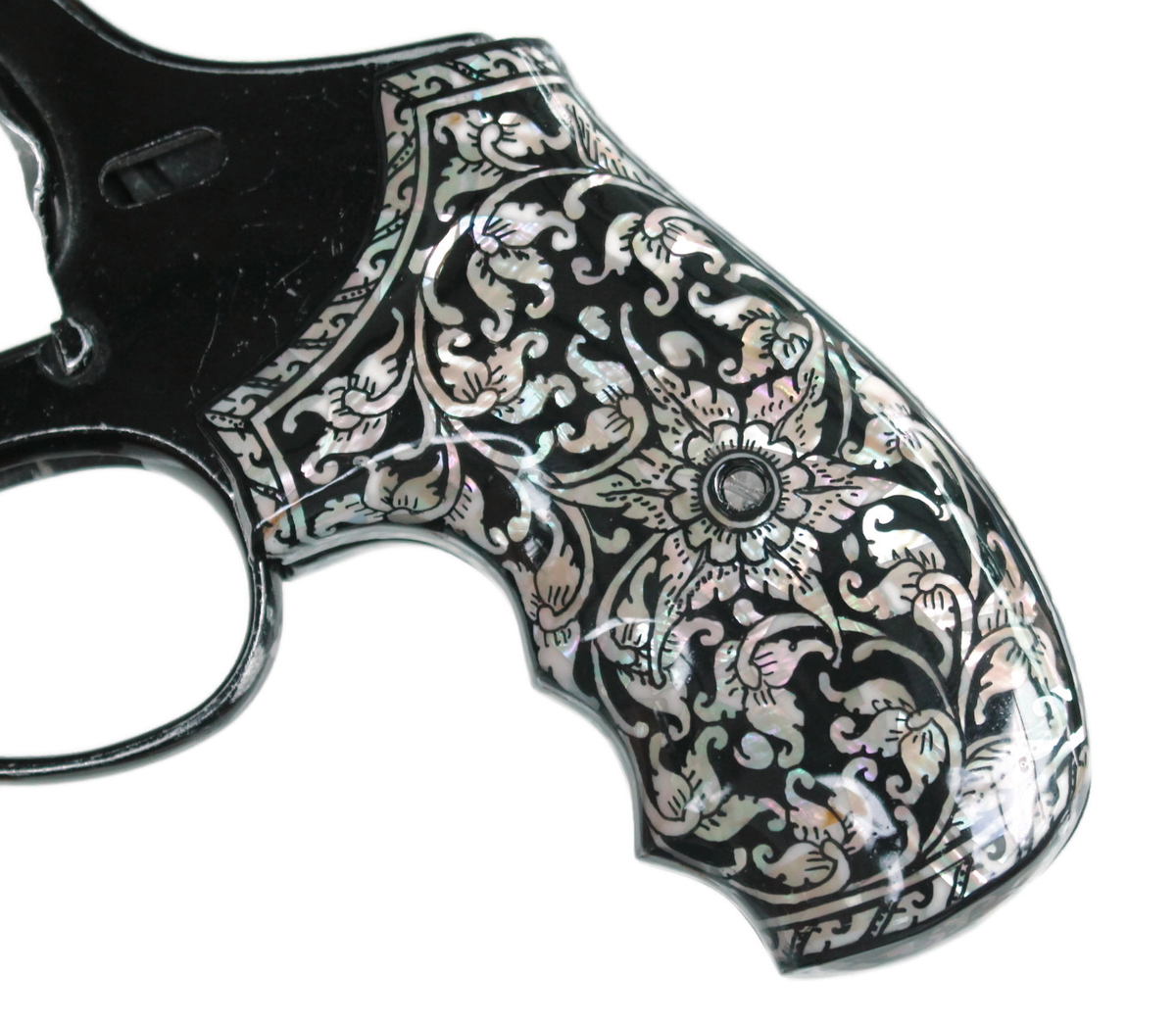 MOTHER OF PEARL GRIPS FOR S&W K, L FRAME ROUND BUTT MOD 66