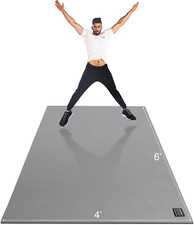 Thick Non-Slip Exercise Mat 6'X4'/5'/6' - Ideal for Home Gym Workouts