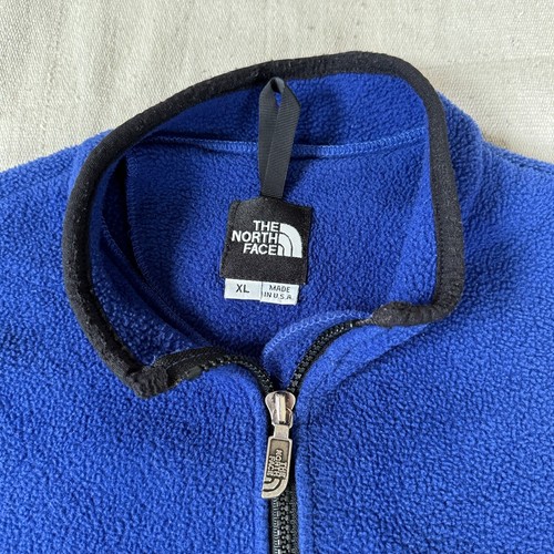 Vintage THE NORTH FACE Fleece Weste XL Blau Denali MADE IN USA 80er/90er RAR - Bild 6 von 18