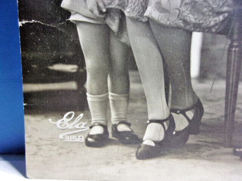 Antique RPPC France Photo Family Parents & Children "Ela 3158" Postcard Vintage - Picture 3 of 6