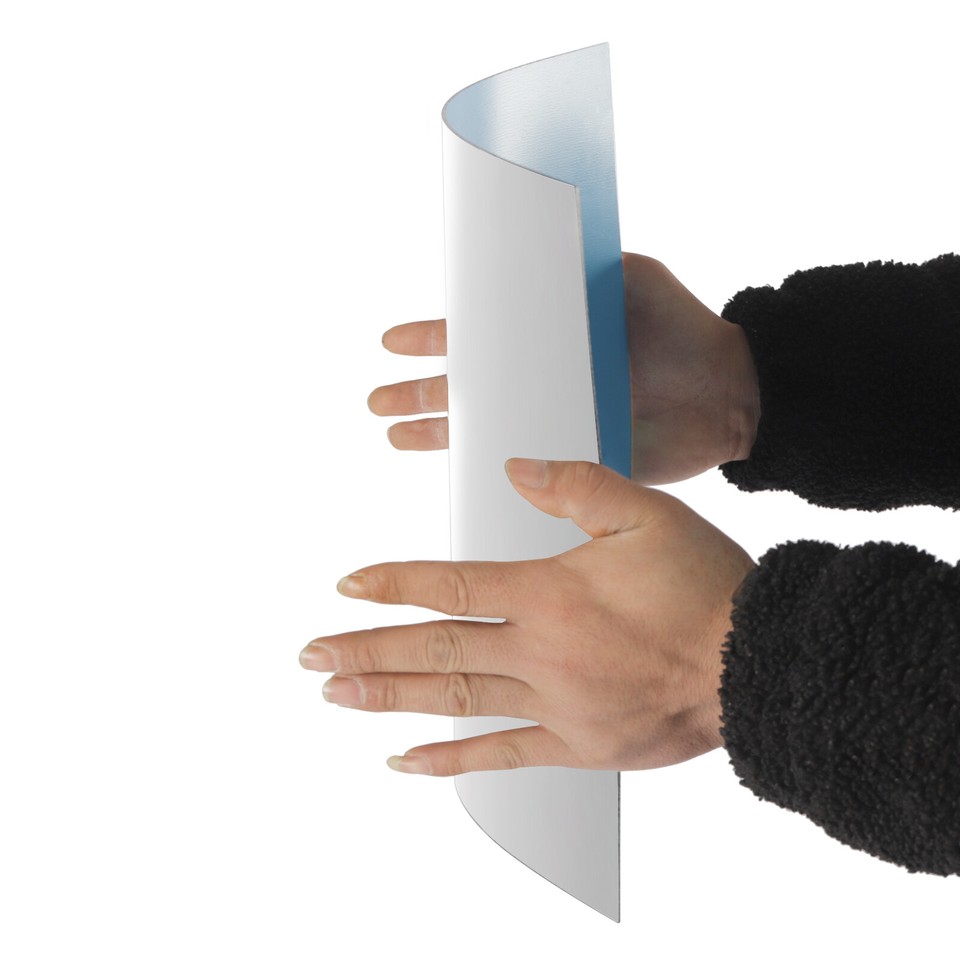 Acrylic Selfadhesive Frameless Wall Mirror Tiles Decor 14'' x 12