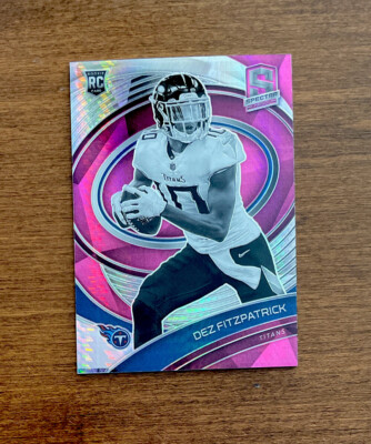 Dez Fitzpatrick 2021 Spectra Pink Hyper Prizm Variation Rookie #233 Titans /25