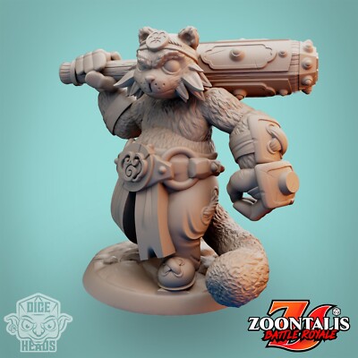 Roter Panda Barbar, ZoonTails Battle Royale, D&D, Pathfinder, Tabletop, Antho