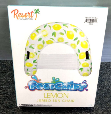 Pool Candy - Inflatable Lemon Sun Chair Pool Float 