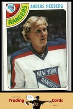 1978-79 Topps #25 Anders Hedberg New York Rangers Hockey Card EX