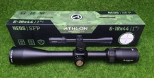 Athlon NEOS 6-18x44mm SFP Riflescope w/ Center-X MOA Reticle, Black - 216012