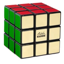 RUBIK’S CUBE RETRO 50TH ANNIVERSARY EDITION 3X3 COLOR-MATCHING PUZZLE NEW