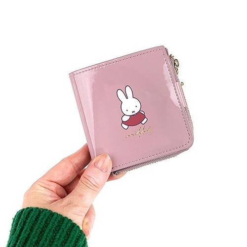 Portafoglio pieghevole Miffy Miffy Sweet Chocolate Series custodia PK piccola piega rosa - Foto 24 di 24