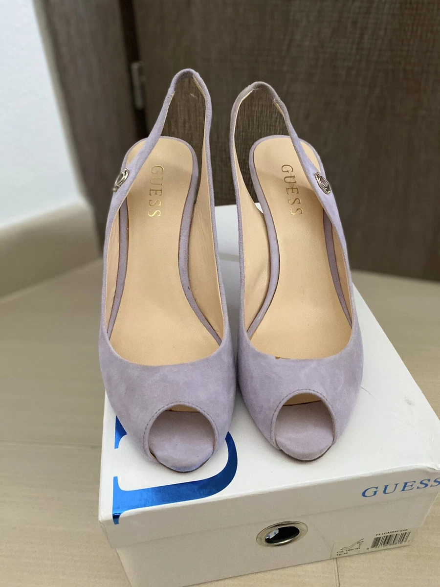Escarpins à Talons GUESS En Cuir Taupe - Pointure 39 Femme - Occasion