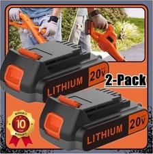 2PACK 20V Lithium-ion 3.8Ah Battery for BLACK DECKER 20 Volt LBXR20 LBX20 LB20