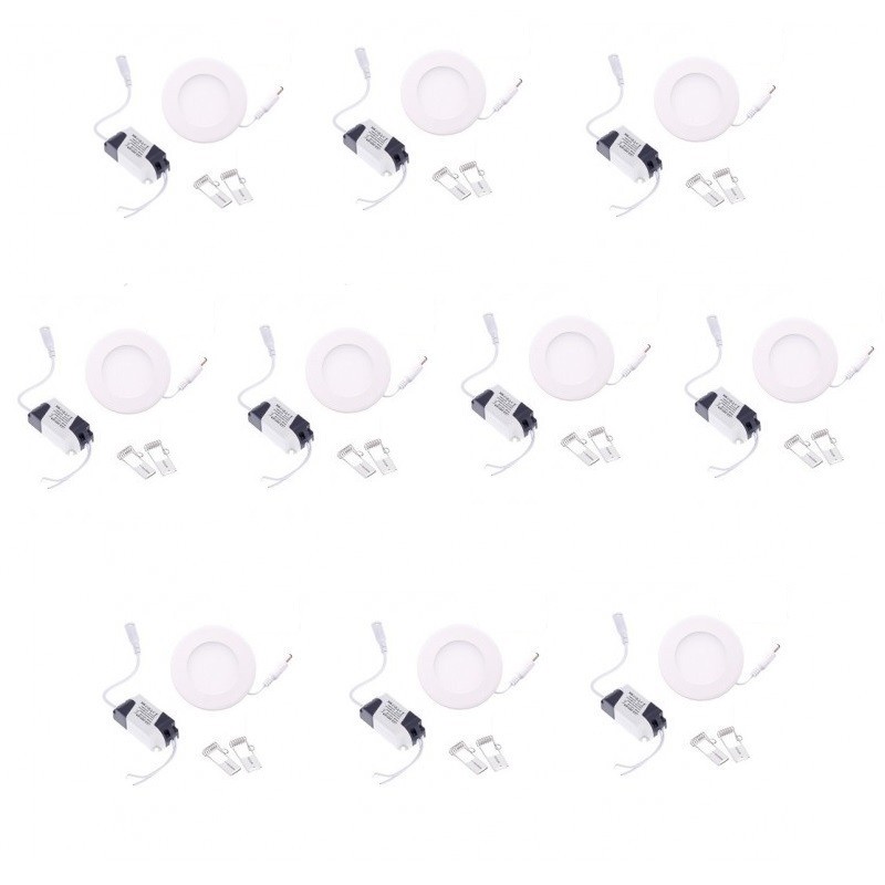 Spot LED encastrable 3W 4500K pour remplacer les halogènes énergivores de taille GU10