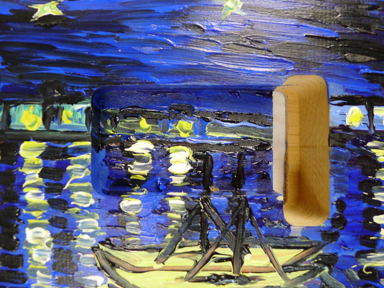 Strat Body 2pcs North American Alder HSS Hand Acrylic Oil Painting ≦3.52Ibs