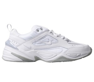 nike m2k tekno trainers white pure platinum