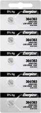 5 x Fresh Stock Energizer Watch Silver Oxide Batteries 364/363 SR621SW Battery