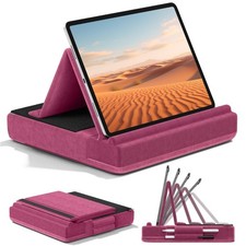 Tablet Pillow Stand, Multi-Angle Viewing Ipad Holder for Lap, Bed and Desk, F...