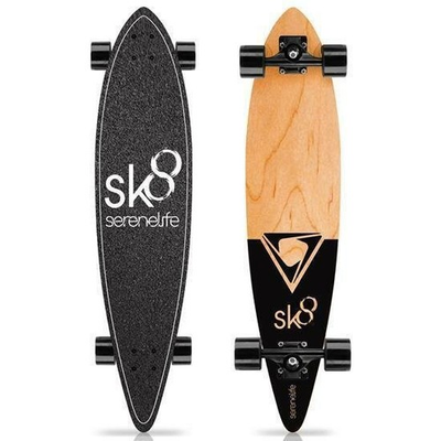 #ad SereneLife 8#x27;#x27; Canadian Maple Skateboard Kids Cruiser $54.99