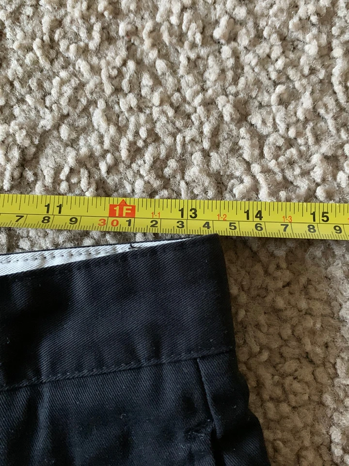 Брюки чероки для мальчиков плоские спереди черные китайские размер 12 100% хлопок - Изображение 2 из 4